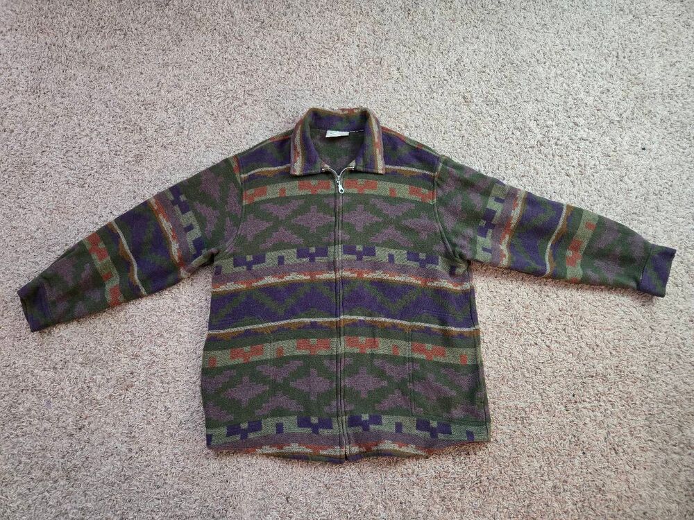 90s Monterey by Koret Geometric design full zip jacket.